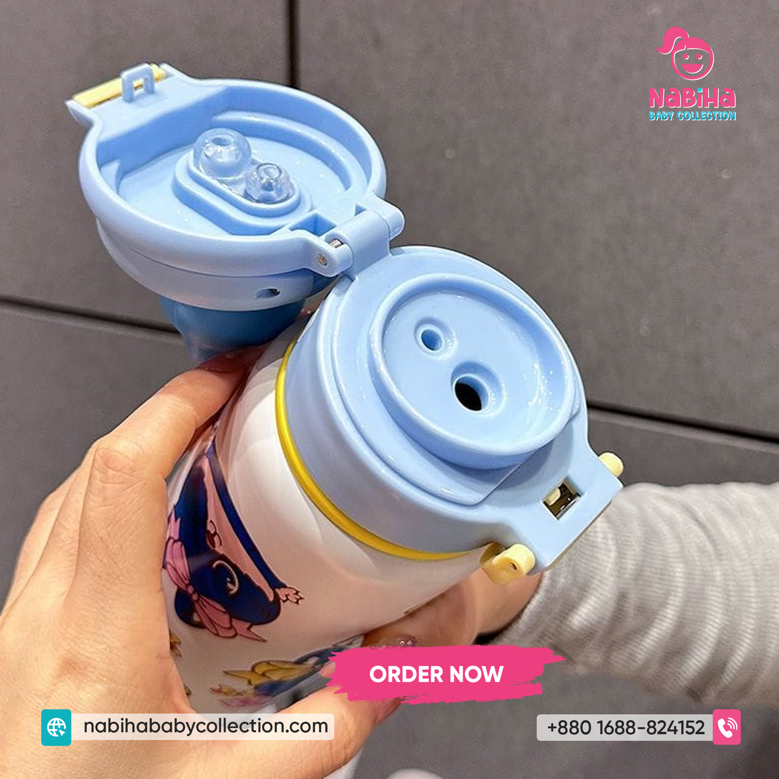 Cute Cartoon Kids Water Bottle