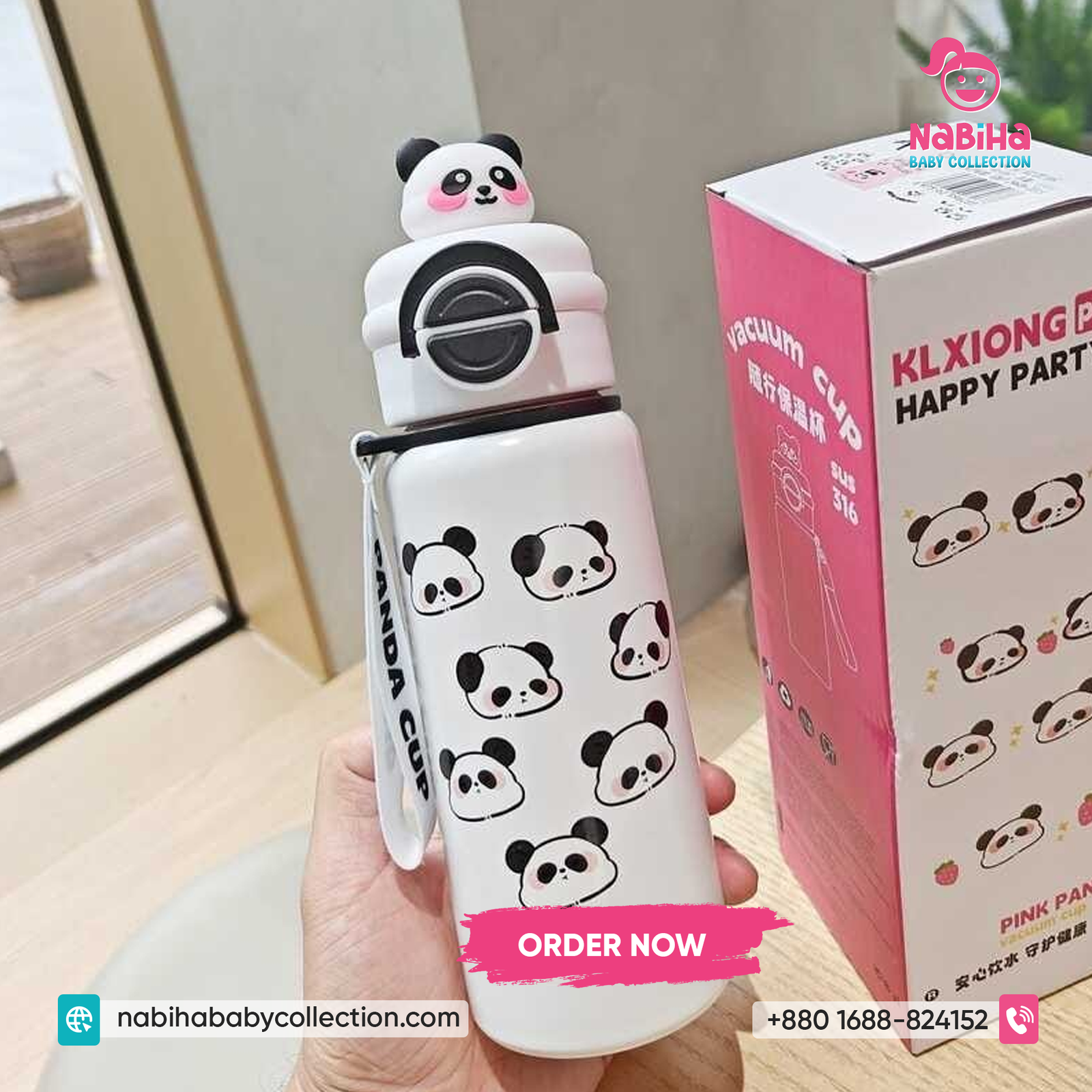 Panda X-Cup Kids Insulated Water Bottle