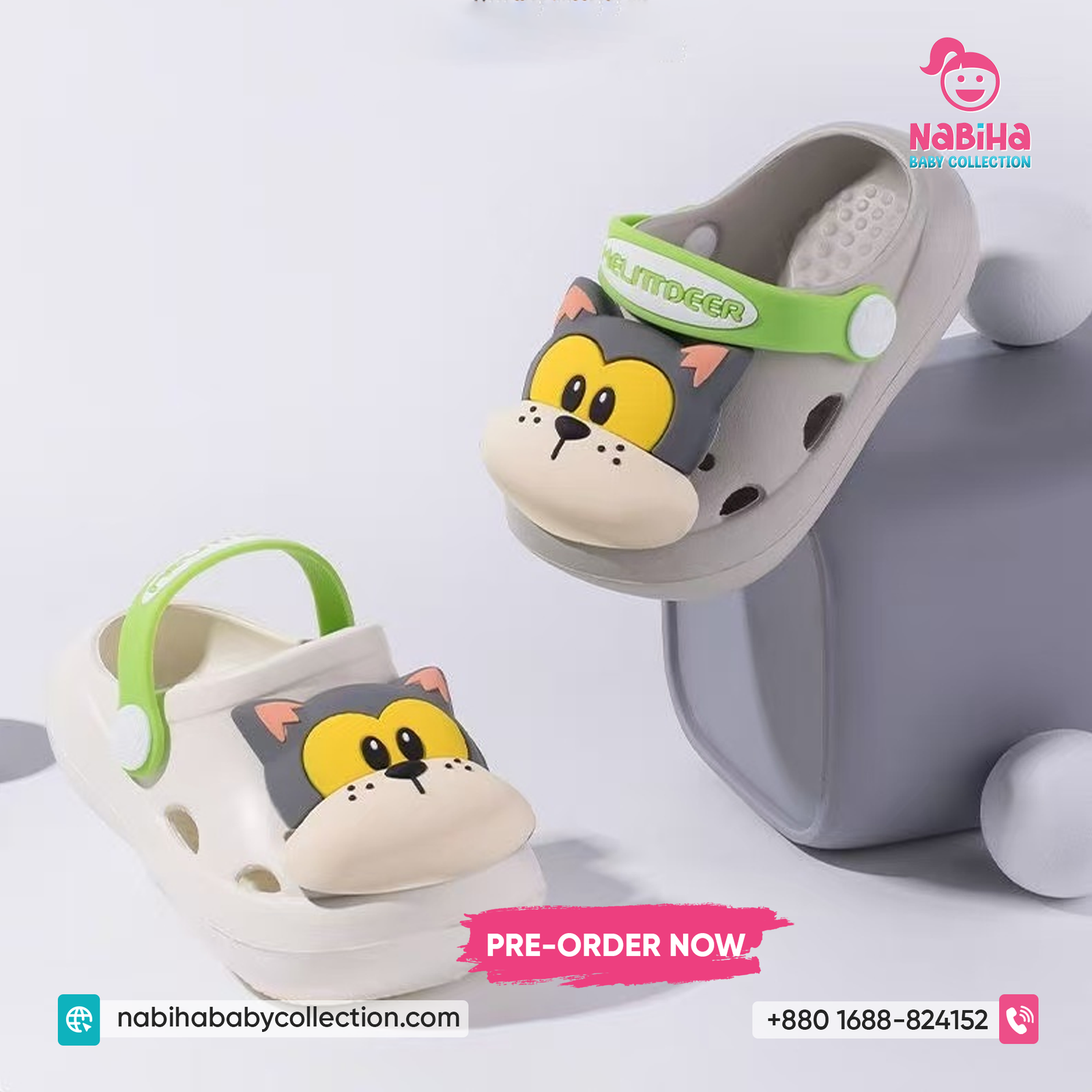 Cute Cat Cartoon Baby Sandal (Imported – Pre Order)