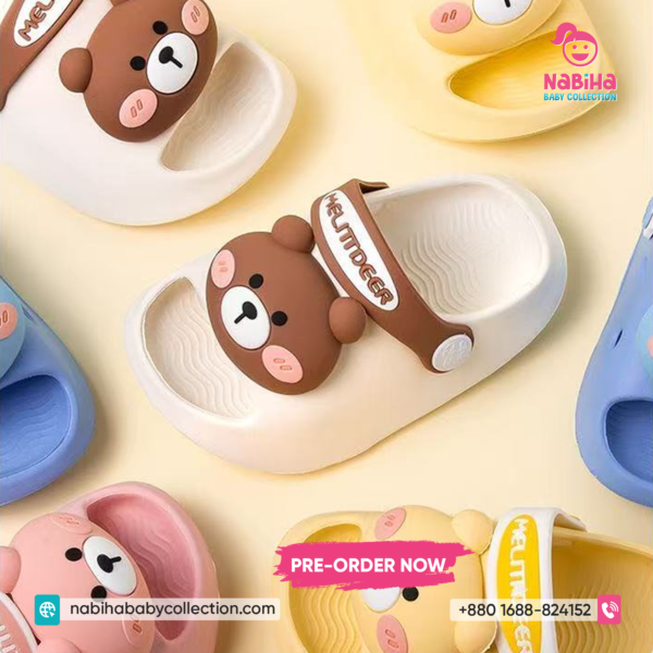 Cute Bear Cartoon Baby Clog Sandal (Imported – Pre Order)