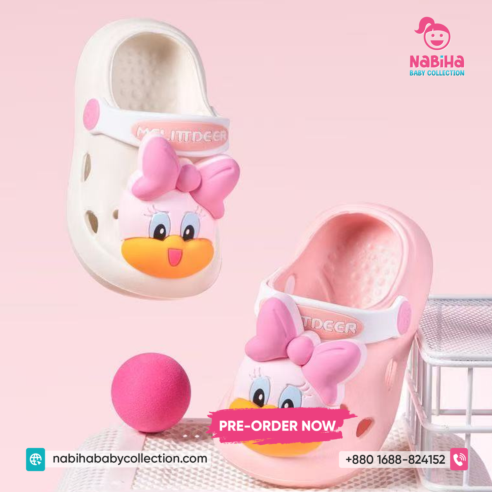 Cute Duck Cartoon Baby Clog Sandal (Imported – Pre Order)