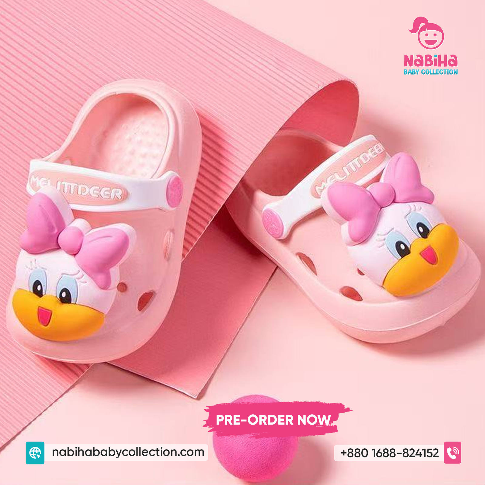 Cute Duck Cartoon Baby Clog Sandal (Imported – Pre Order)