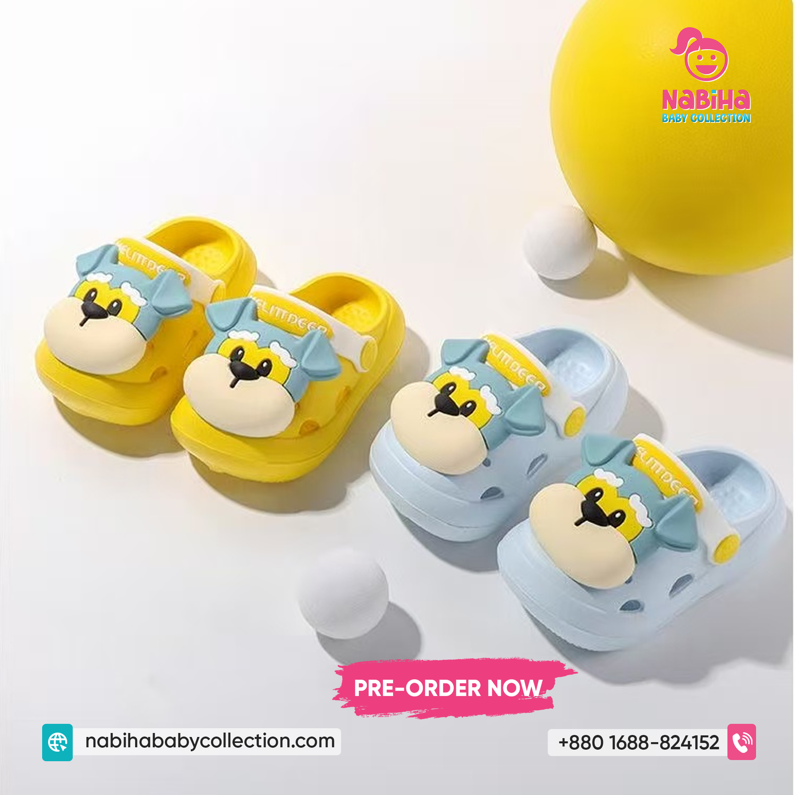 Cute Puppy Cartoon Baby Clog Sandal (Imported – Pre Order)