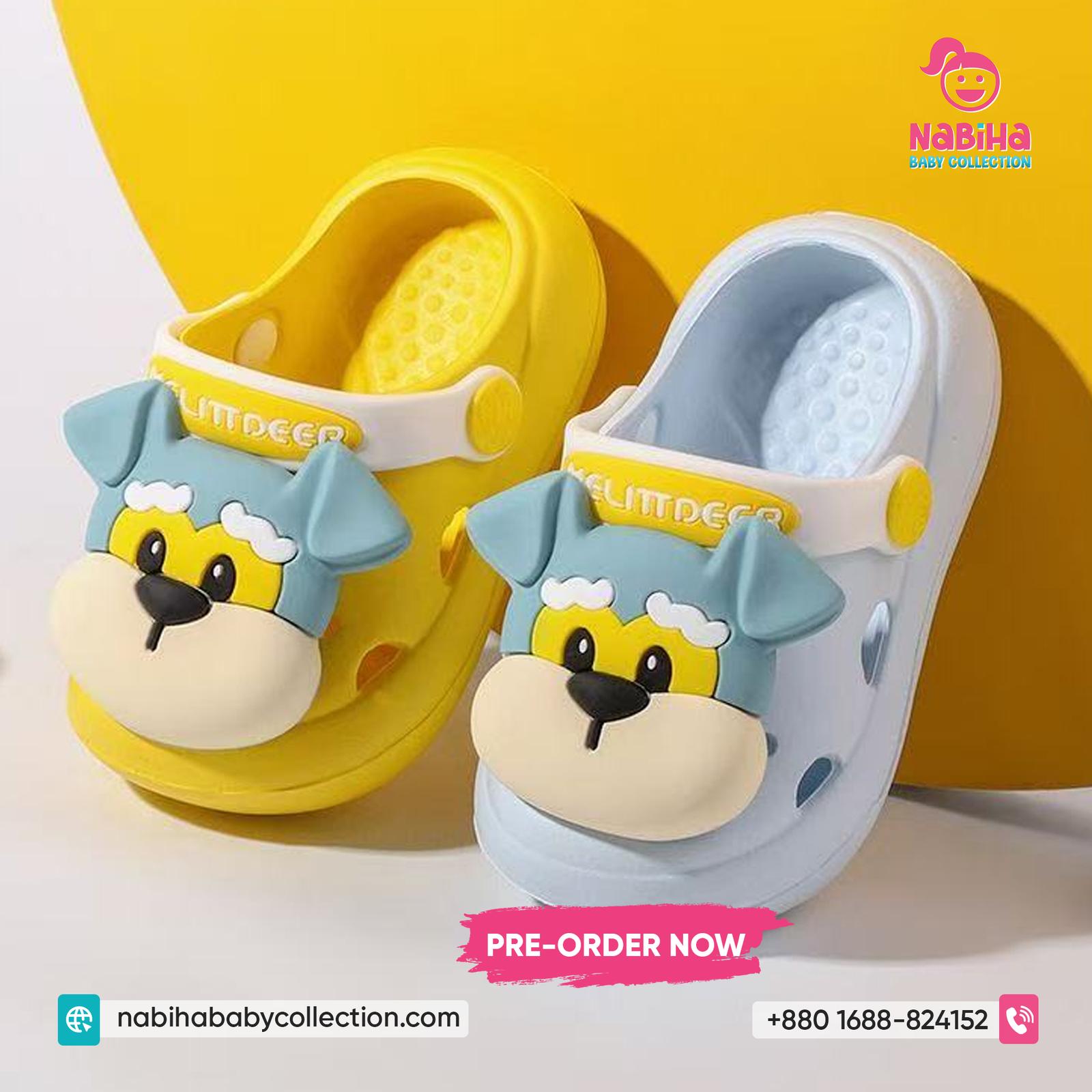 Cute Puppy Cartoon Baby Clog Sandal (Imported – Pre Order)