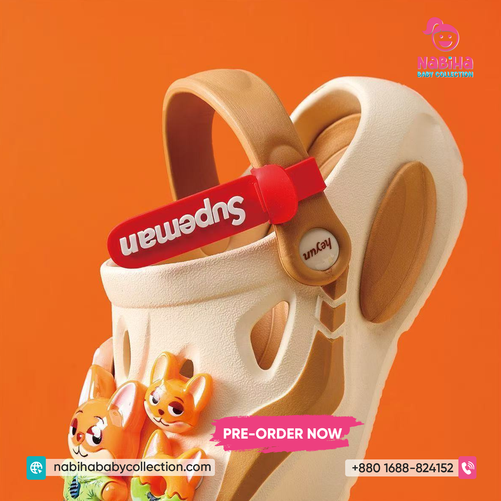 Premium Cartoon Charm Baby Clog Sandal (Imported – Pre Order Collection)