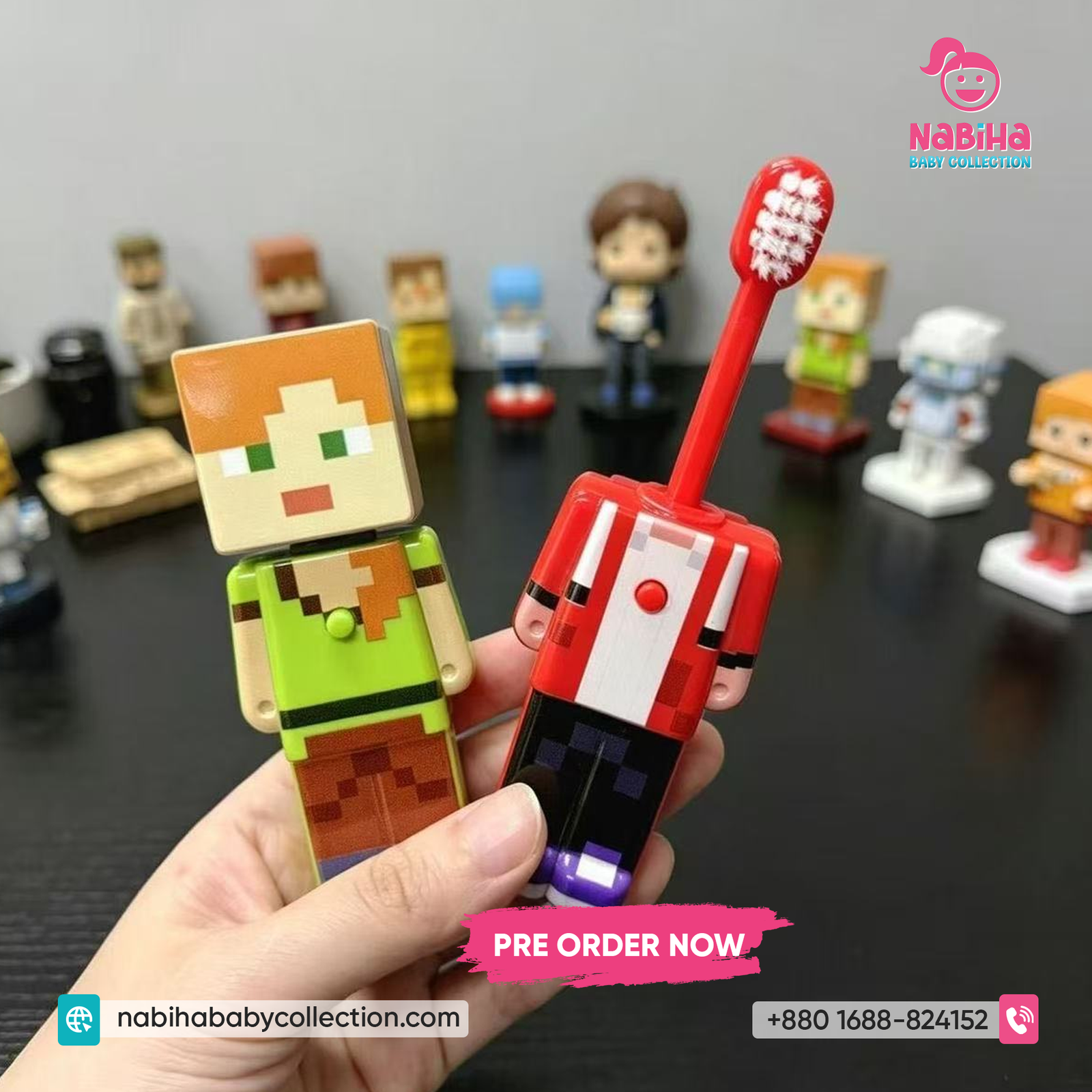 World Pixel Character Kids Toothbrush