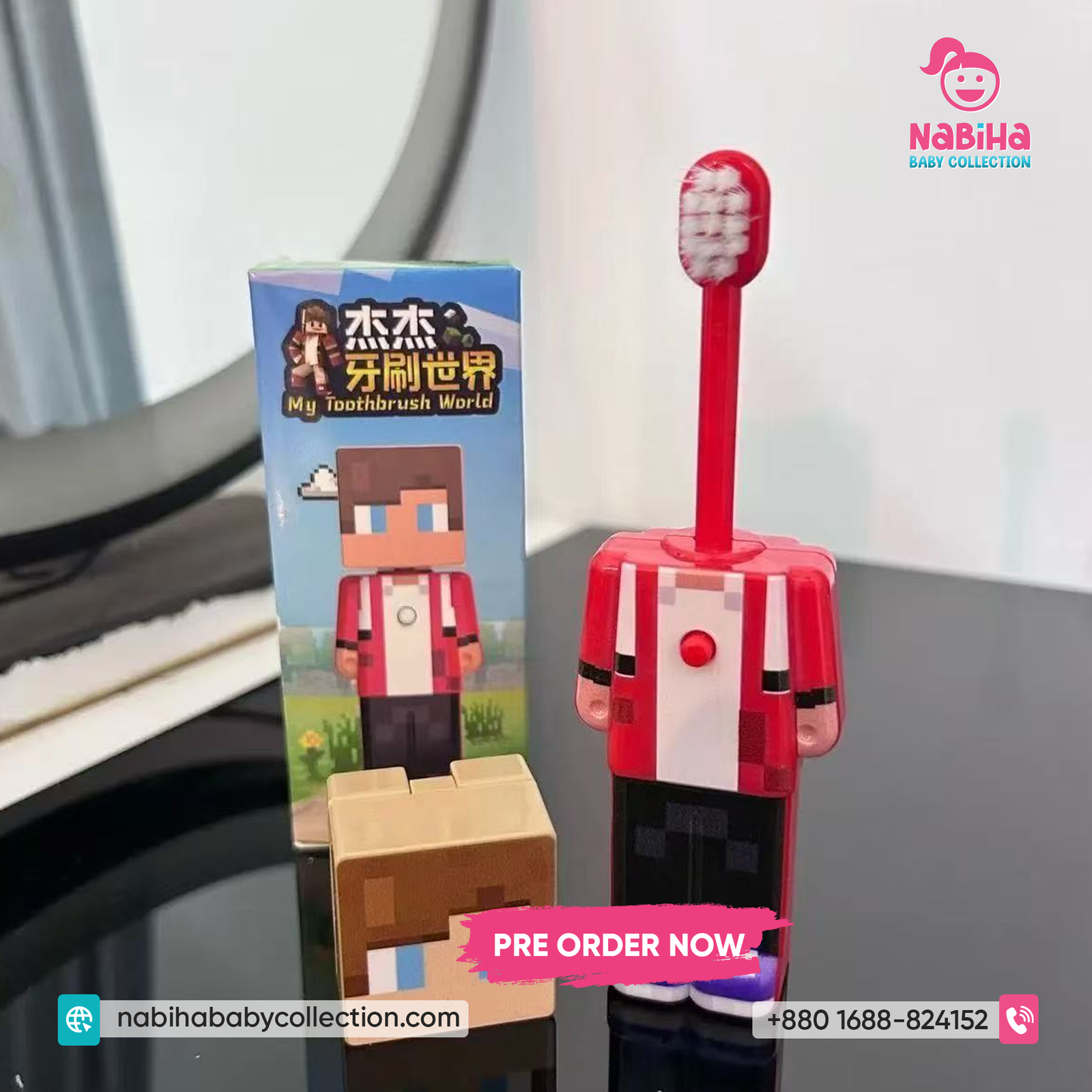 World Pixel Character Kids Toothbrush
