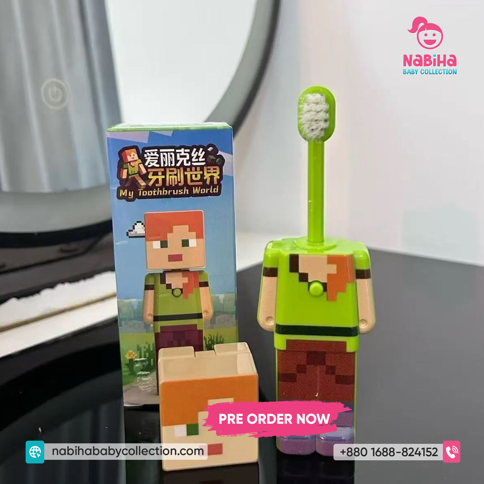 World Pixel Character Kids Toothbrush