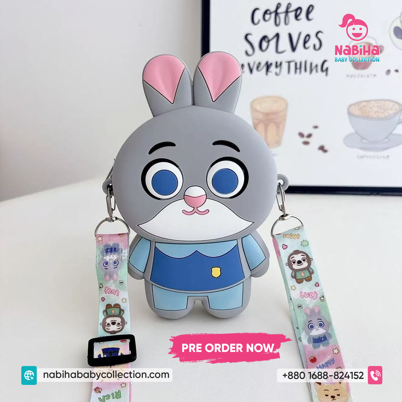 Cute Cartoon Animal Kids Sling Bag