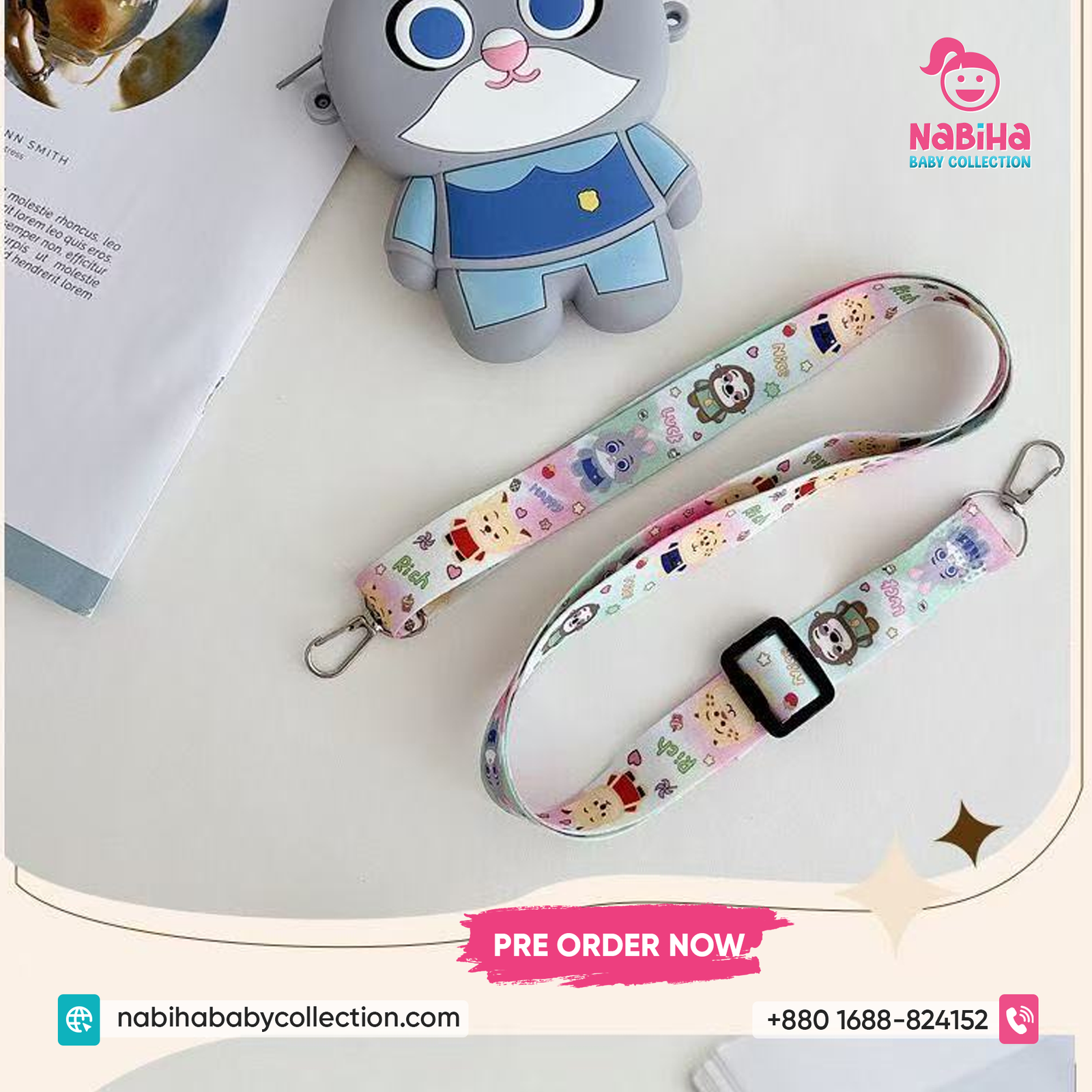 Cute Cartoon Animal Kids Sling Bag