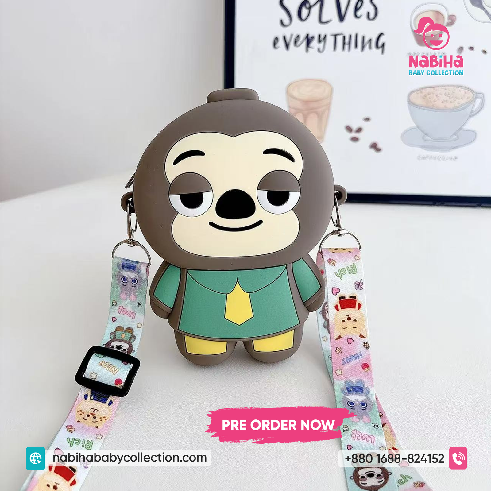 Cute Cartoon Animal Kids Sling Bag