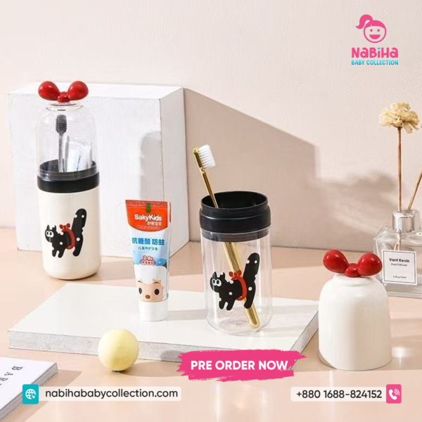 Hello Kitty Kids Toothbrush Holder Set