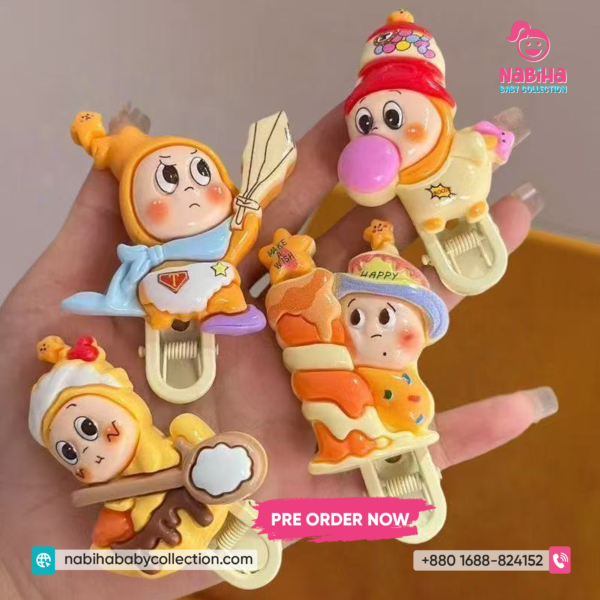 Cute Cartoon Kids Hair Clip Set