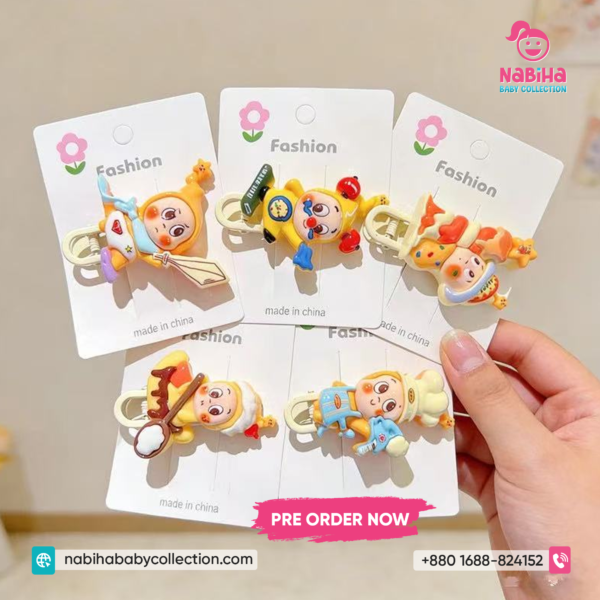 Cute Cartoon Kids Hair Clip Set