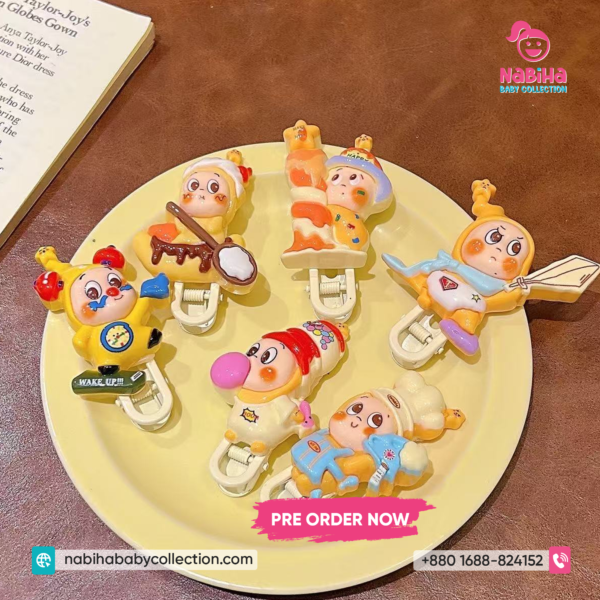 Cute Cartoon Kids Hair Clip Set