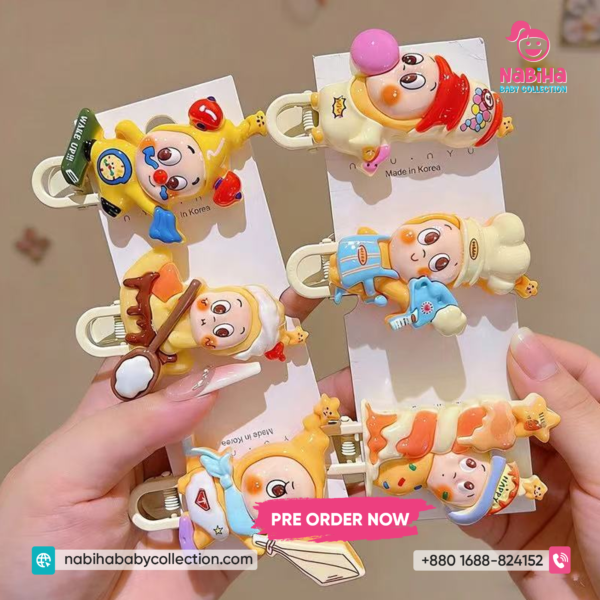 Cute Cartoon Kids Hair Clip Set