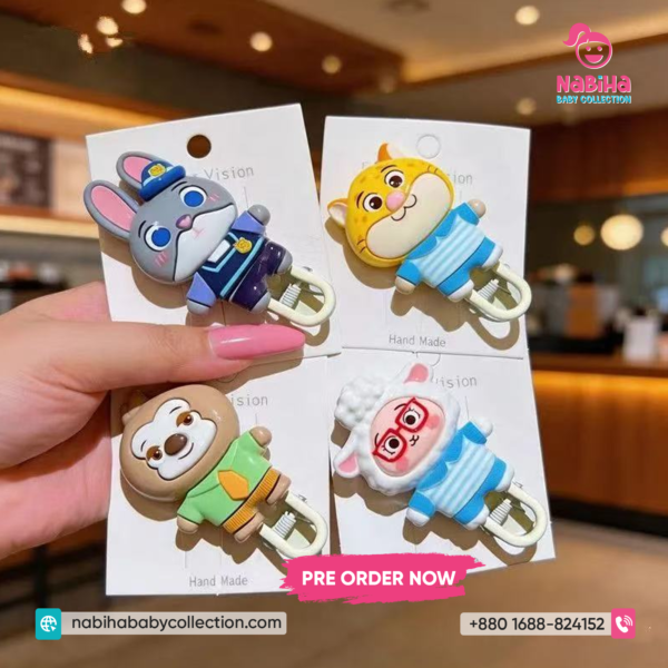Cute Cartoon Animal Kids Hair Clip Set