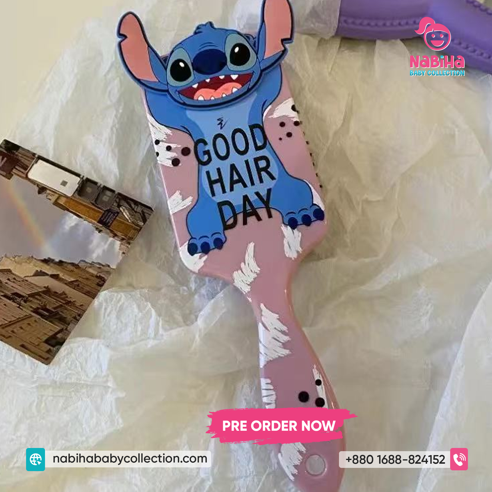 Stitch Cartoon Kids Hair Brush