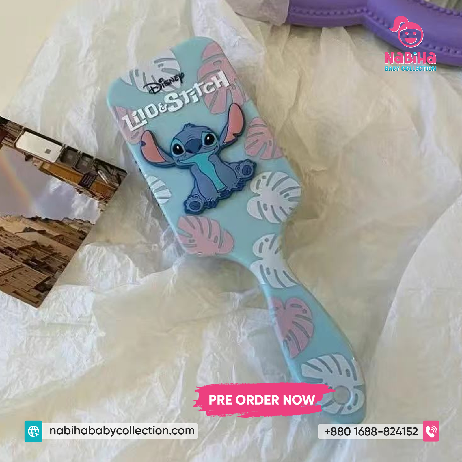 Stitch Cartoon Kids Hair Brush