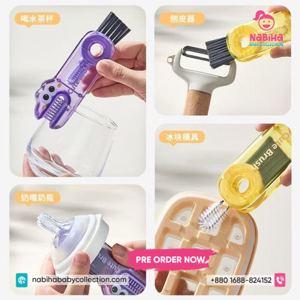 3-in-1 Cup Lid Cleaning Brush
