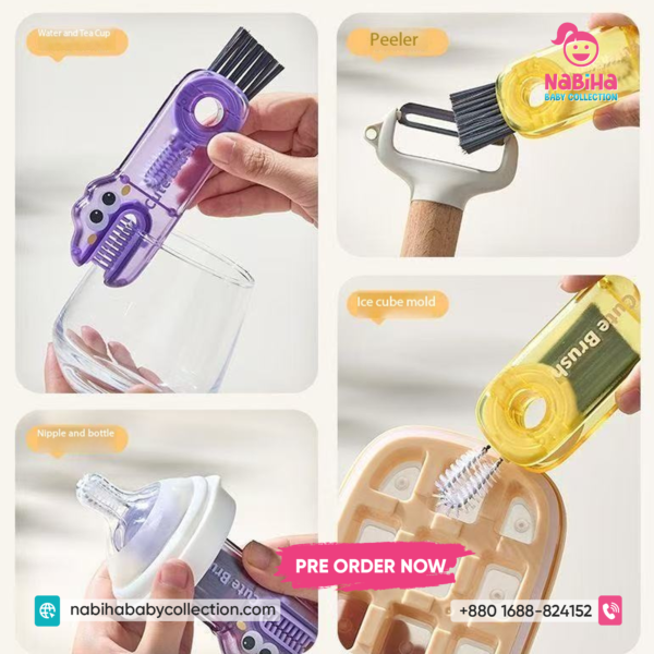 3-in-1 Cup Lid Cleaning Brush