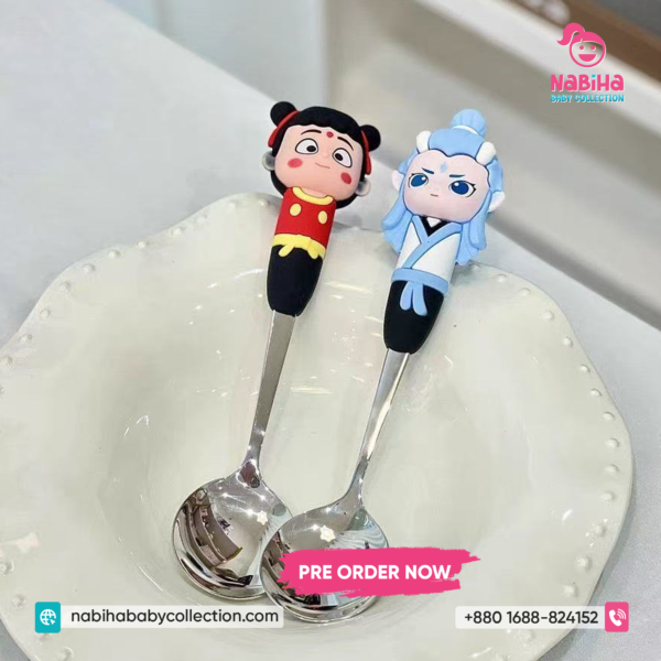 Cute Cartoon Kids Spoon & Fork Set