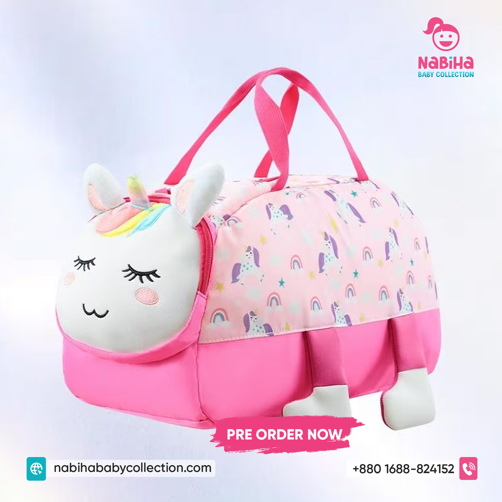 Cute Cartoon Animal Kids Travel Duffle Bag