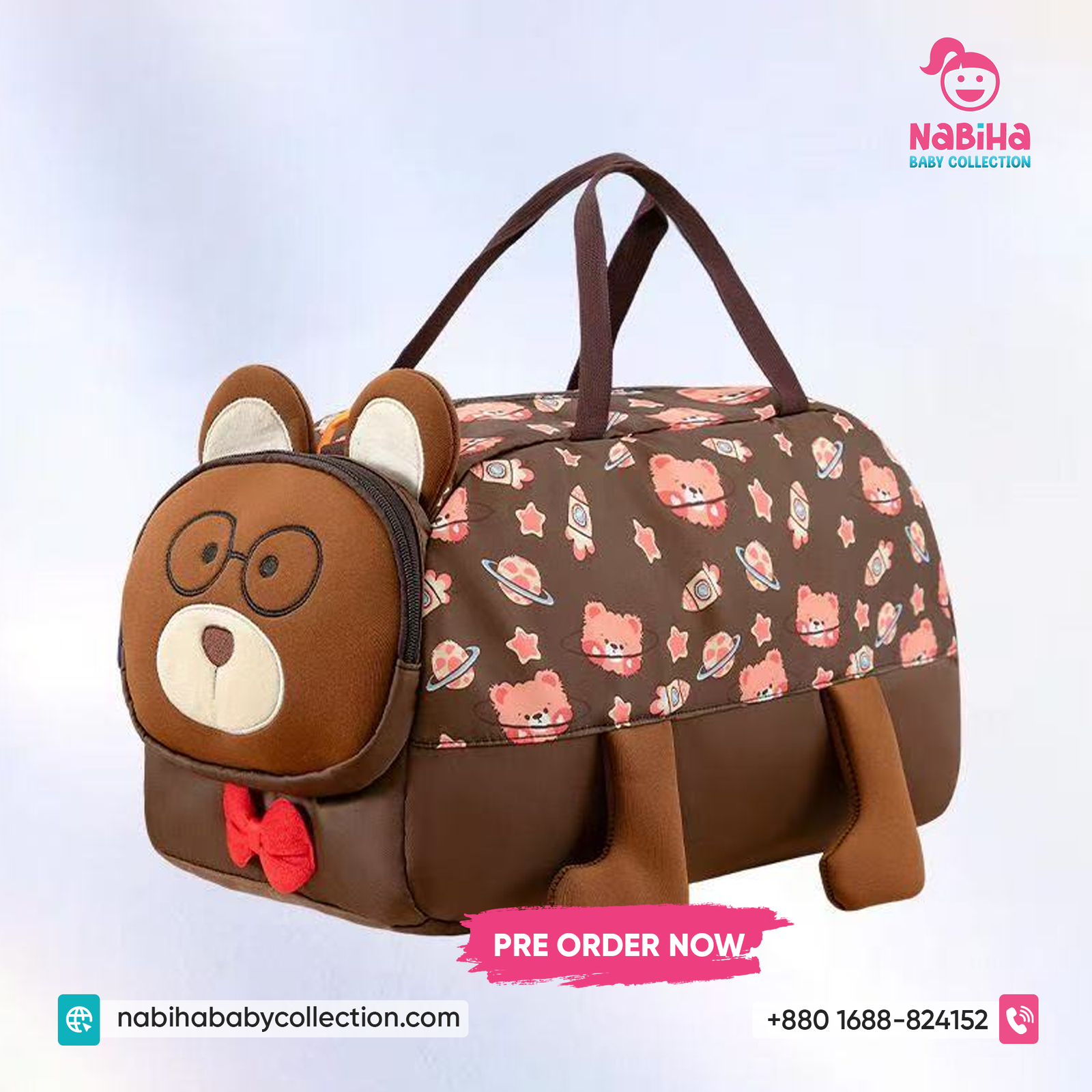 Cute Cartoon Animal Kids Travel Duffle Bag
