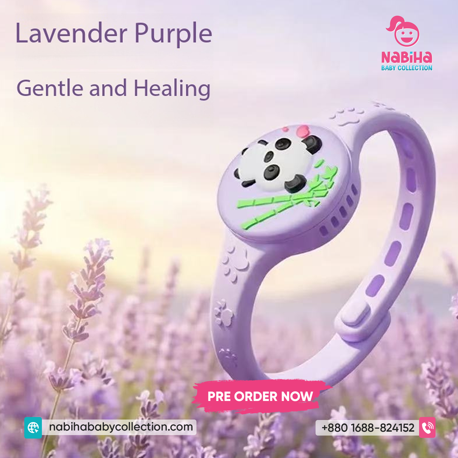 Panda Herbal Mosquito Repellent Bracelet for Kids