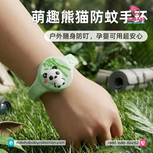 Panda Herbal Mosquito Repellent Bracelet for Kids