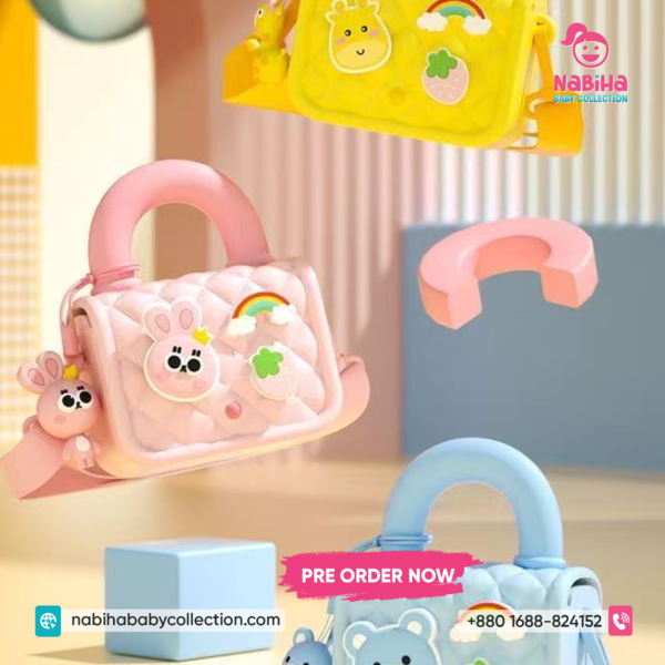 Cute Quilted Kids Handbag – Mini Cartoon Shoulder Bag for Girls