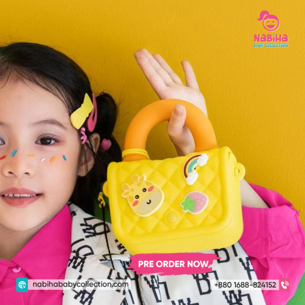 Cute Quilted Kids Handbag – Mini Cartoon Shoulder Bag for Girls