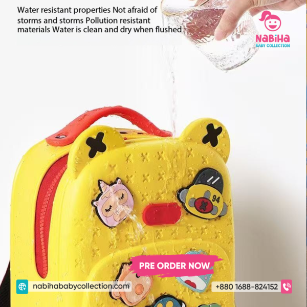 Cute 3D Cartoon Kids Backpack – Waterproof Baby School Bag