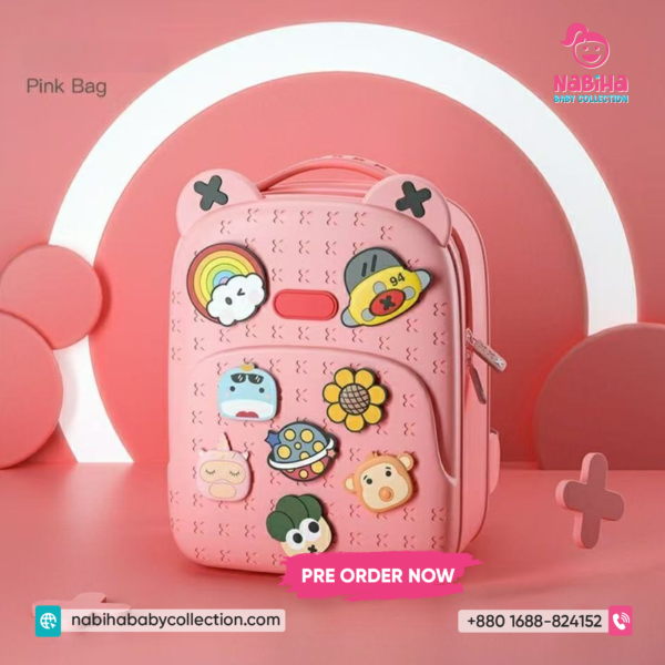 Cute 3D Cartoon Kids Backpack – Waterproof Baby School Bag