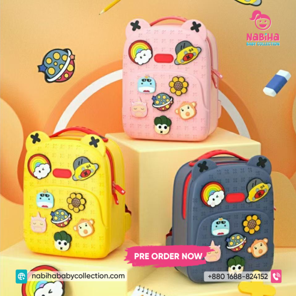 Cute 3D Cartoon Kids Backpack – Waterproof Baby School Bag