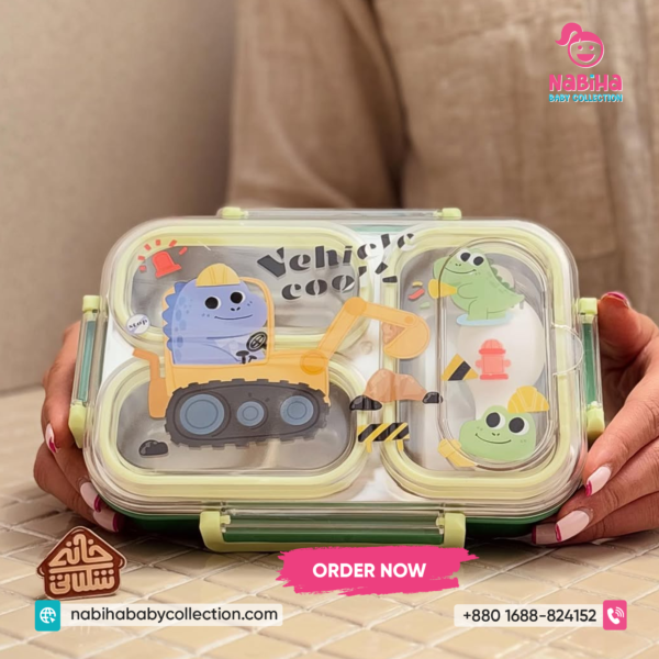 Cartoon Kids Compartment Lunch Box
