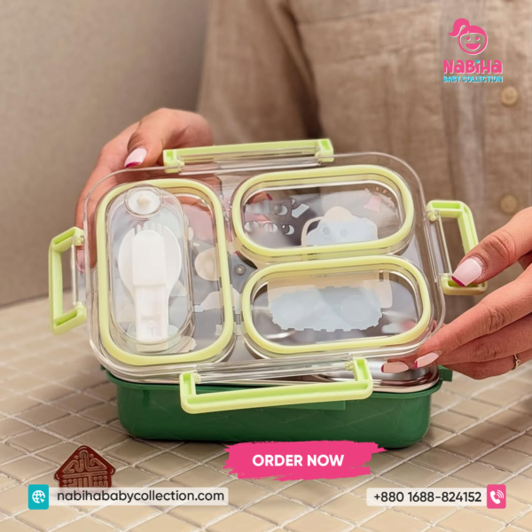 Cartoon Kids Compartment Lunch Box