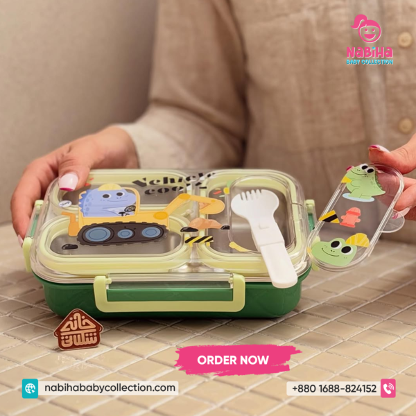 Cartoon Kids Compartment Lunch Box