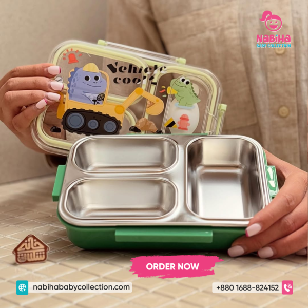 Cartoon Kids Compartment Lunch Box