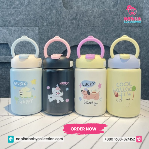 Kids Insulated Water Bottle with Straw