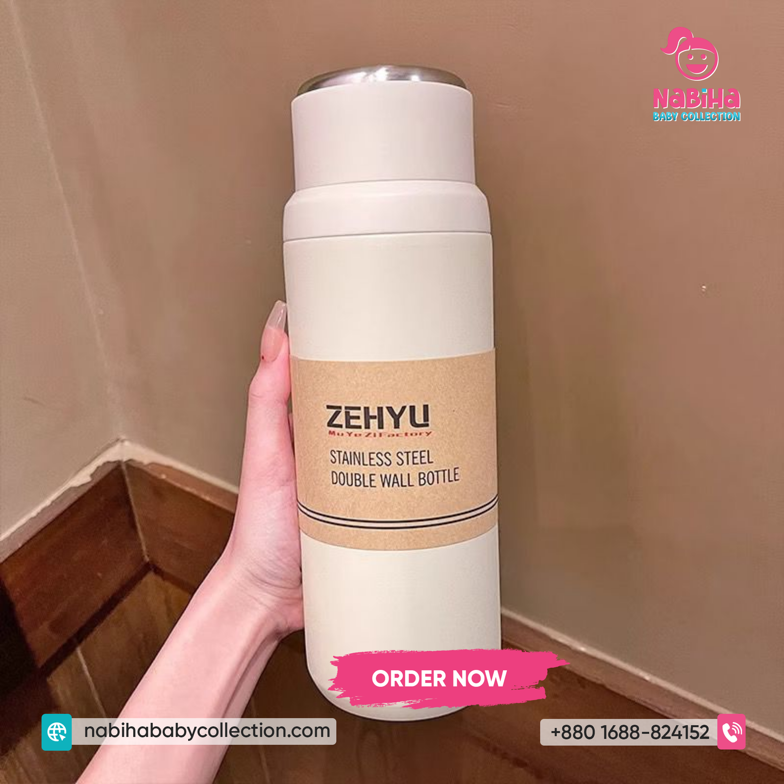 Stainless Steel Double Wall Vacuum Bottle