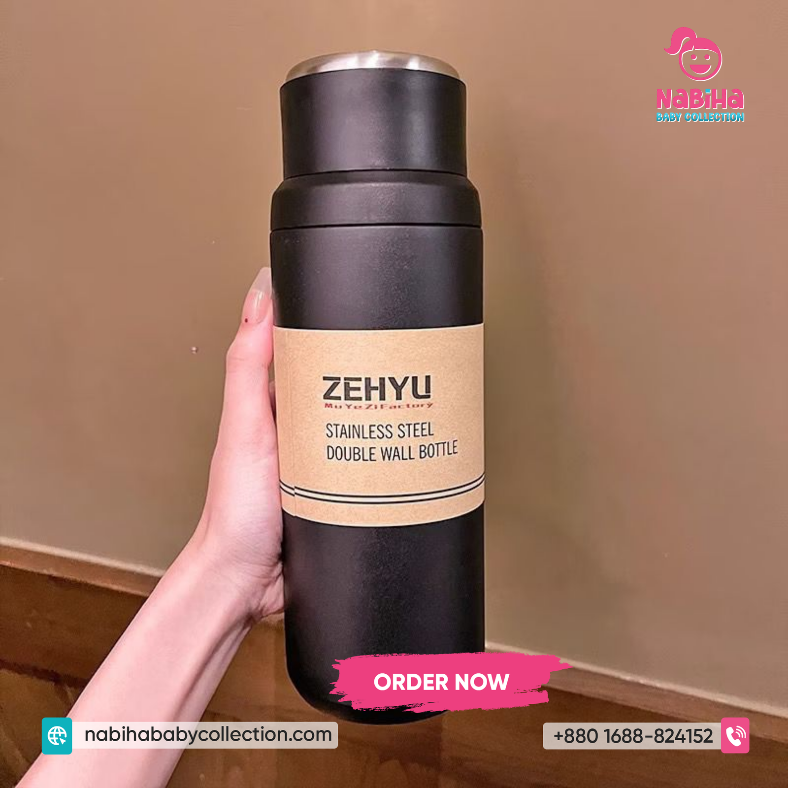 Stainless Steel Double Wall Vacuum Bottle