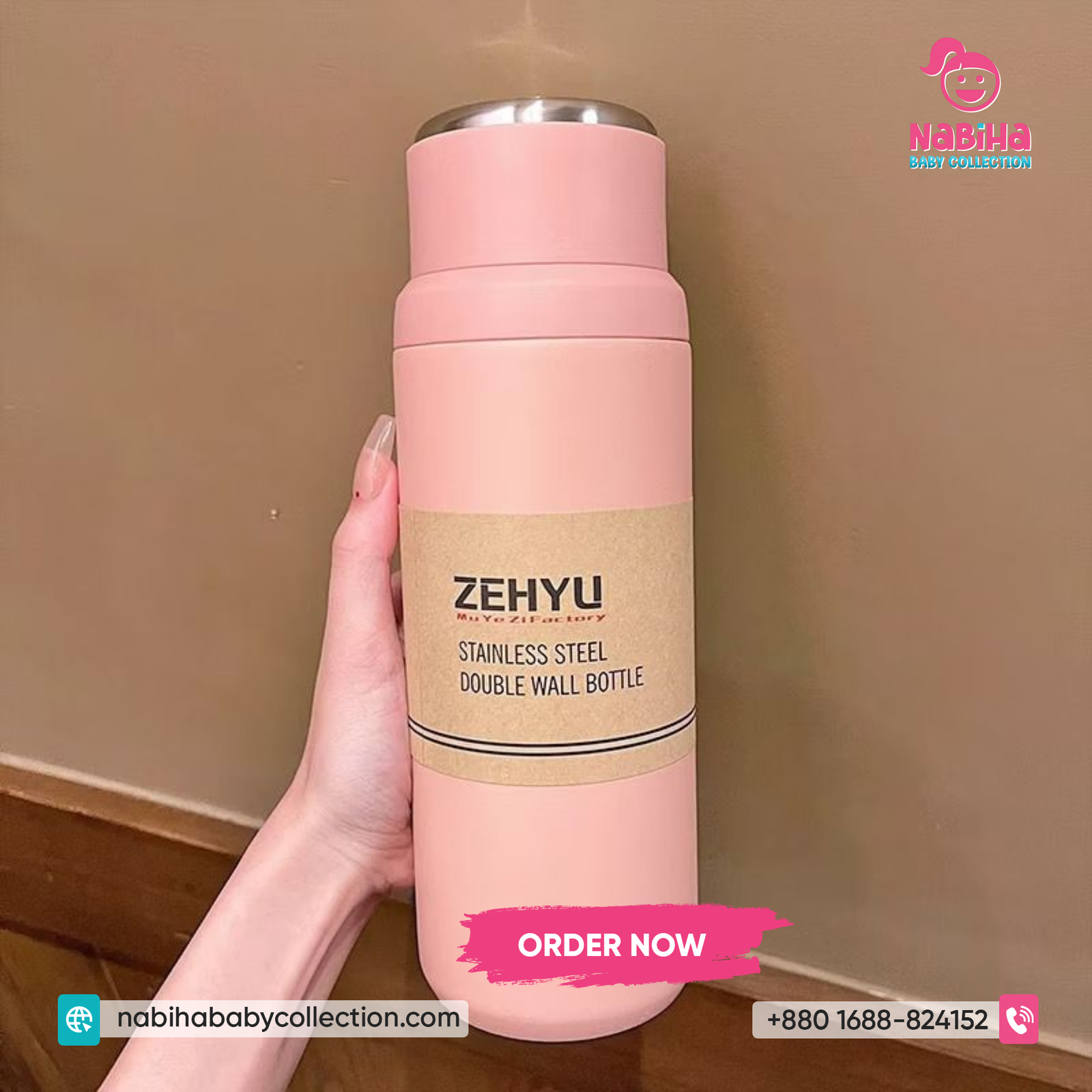 Stainless Steel Double Wall Vacuum Bottle