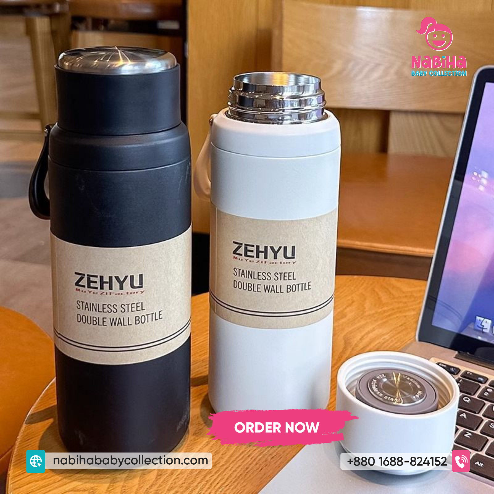 Stainless Steel Double Wall Vacuum Bottle