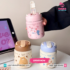 Cute Cat Kids Insulated Straw Water Bottle