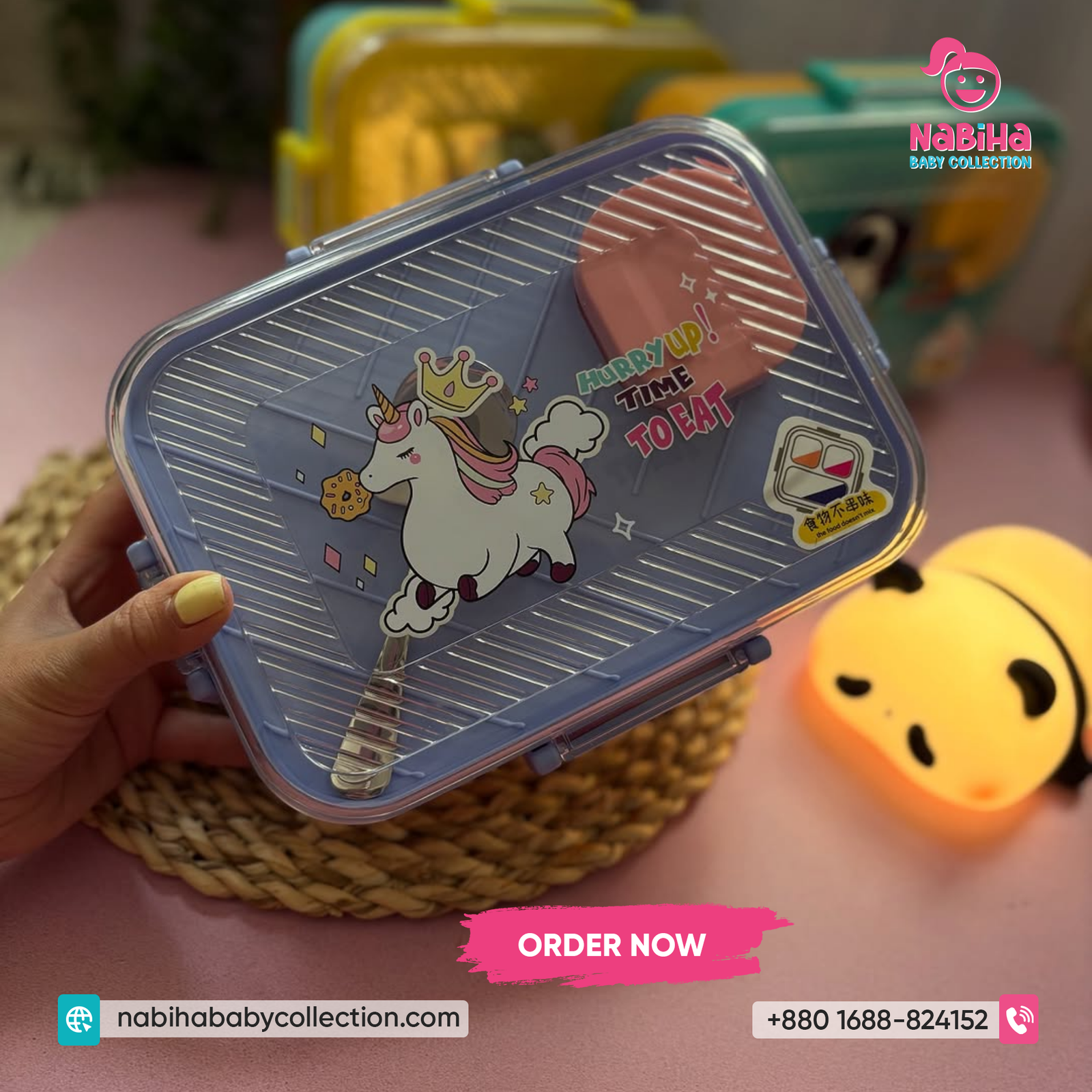 Kids Bento Lunch Box with Compartments