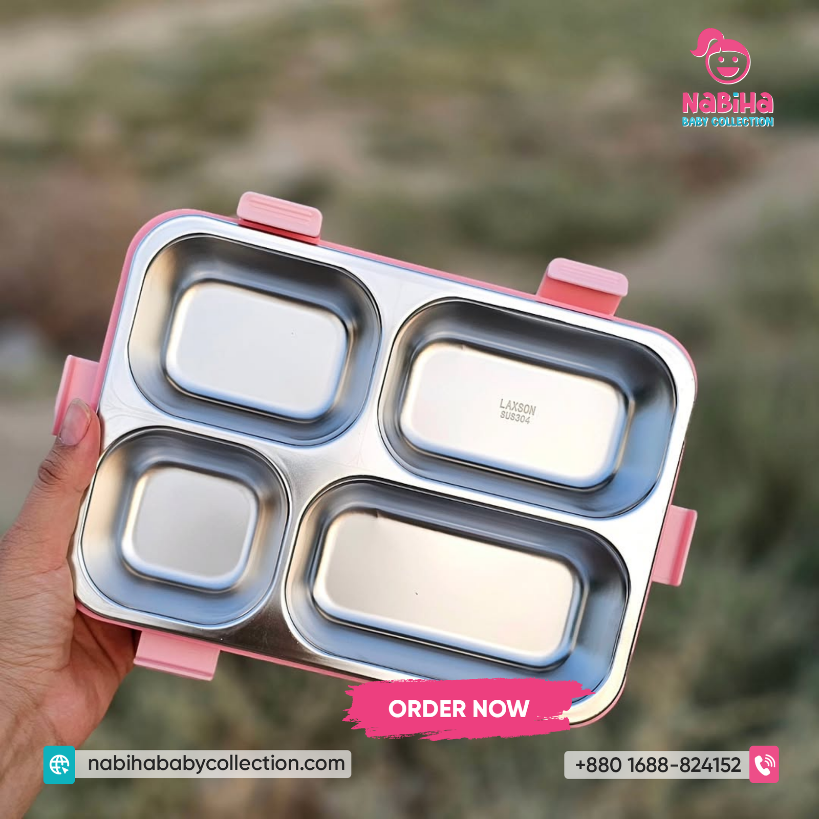 Stainless Steel Kids Bento Lunch Box
