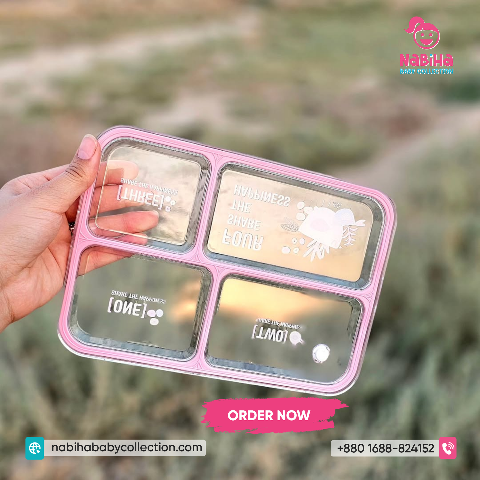 Stainless Steel Kids Bento Lunch Box