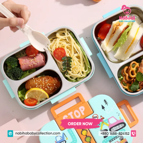 Cartoon Stainless Steel Kids Lunch Box