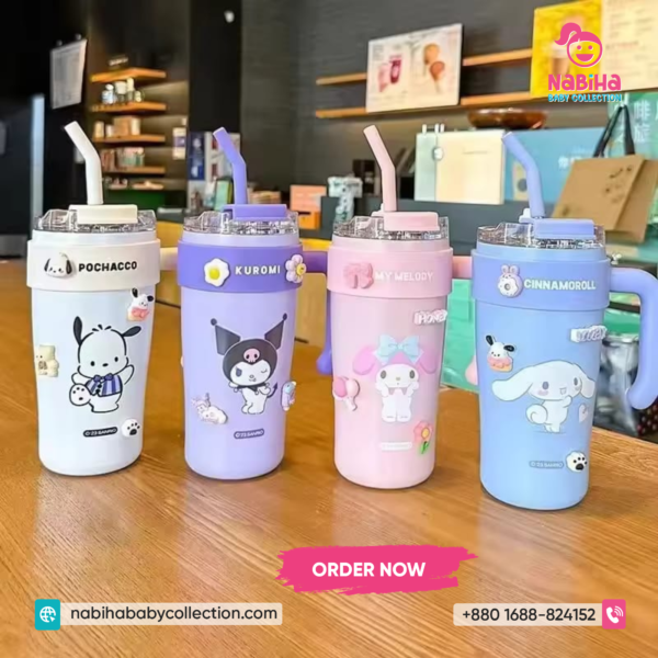 Sanrio Character Kids Stainless Steel Straw Bottle